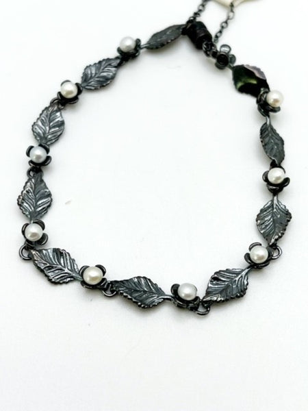 Rose Leaf Bracelet By Ellen Vontillius