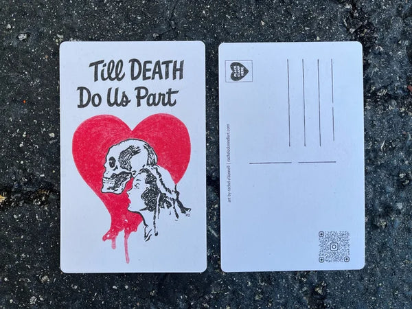 Till Death Do Us Part Postcard by Rachel O'Donnell