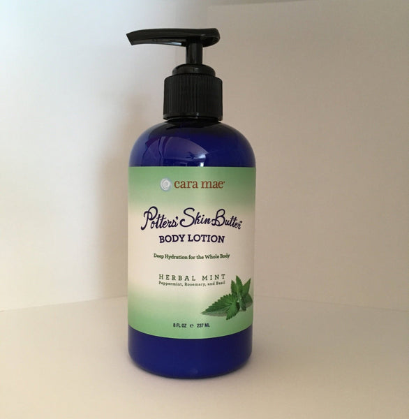 Potters' Skin Butter Herbal Mint Lotion