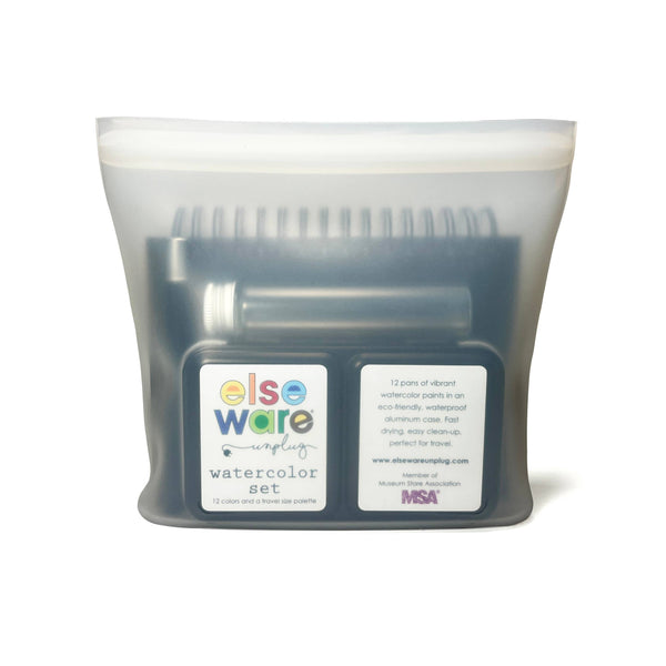 Watercolor To Go Kit by Elseware - Portable, Travel-Friendly - 12 Colors
