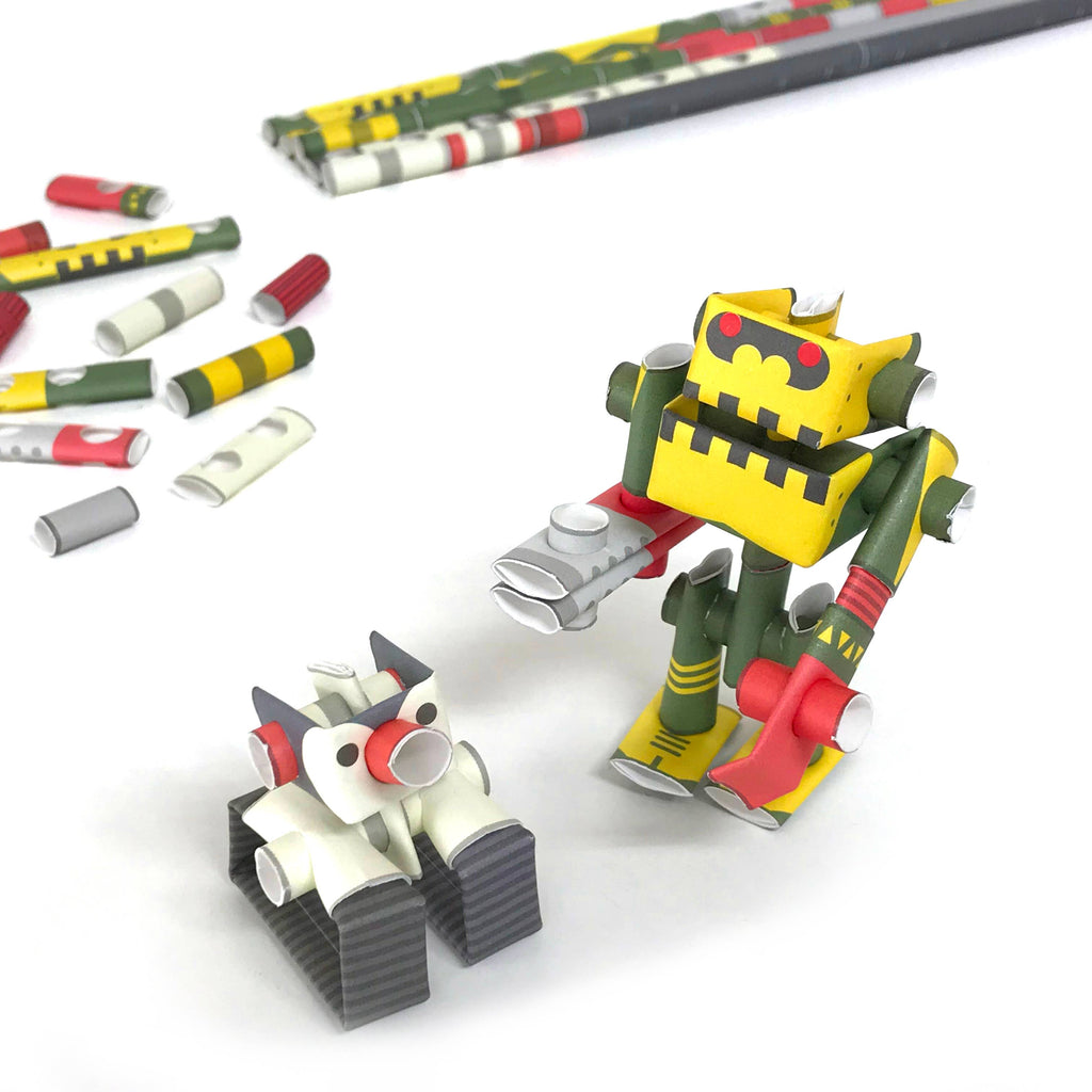 PIPEROID Penk & Goriborg paper craft - Professor & His Robot