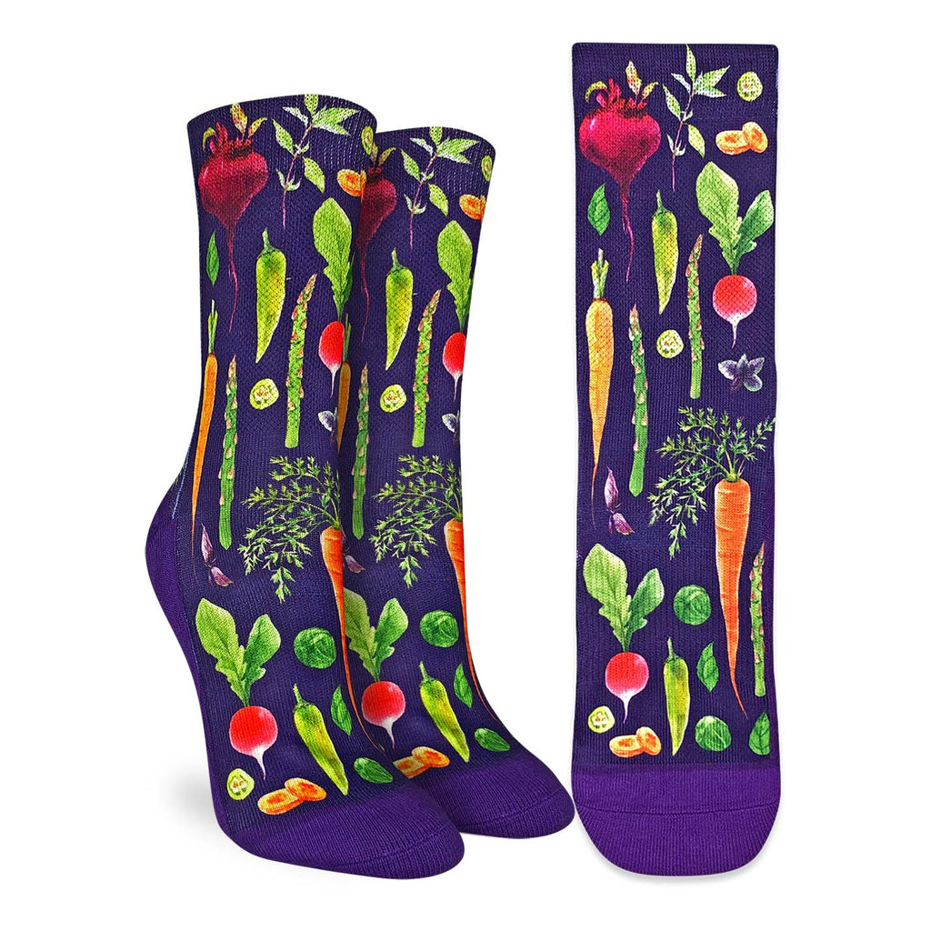 Aubergine Veggie Socks