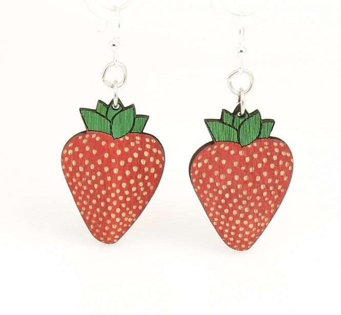 Strawberry Wooden Earrings