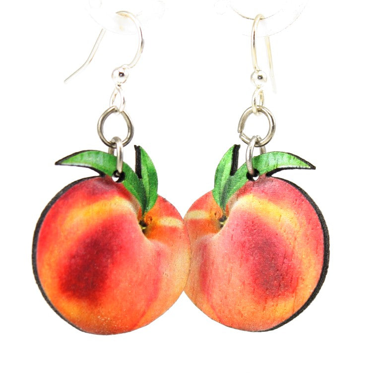 Peach Wooden Earrings