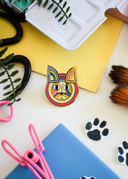 Fur-ank Stella Cat Artist Pin 