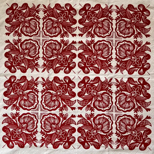 Hand-Printed Cotton Tea Towels