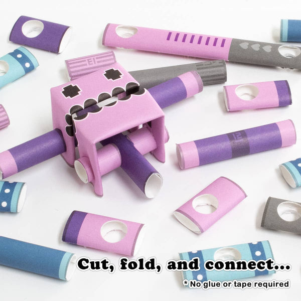 PIPEROID Hammer Rose paper craft robot kit from Japan