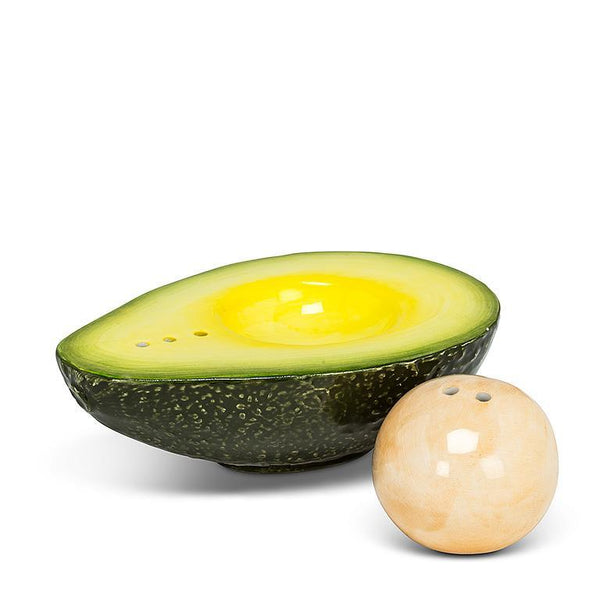 Avocado And Pit Salt And Pepper Set