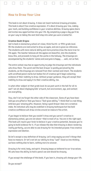 Draw the Line: A 100-Day Journal to Build Your Confidence