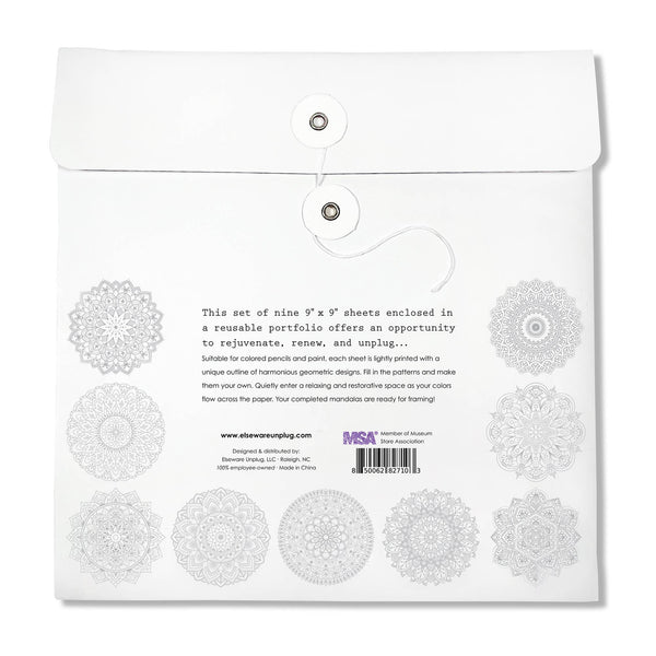 Mandala Coloring Sheets - Deluxe 110lb Paper, Artist Quality