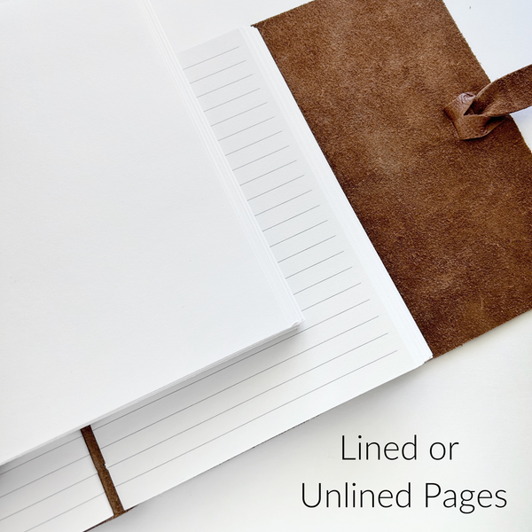 Handmade Leather Journal Notebook Sketchbook, Stationery