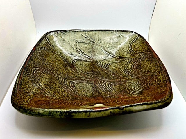 Large Square Bowl By Bandana Pottery