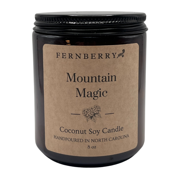 Mountain Magic- 8oz Coconut Soy Wood Wick Candle