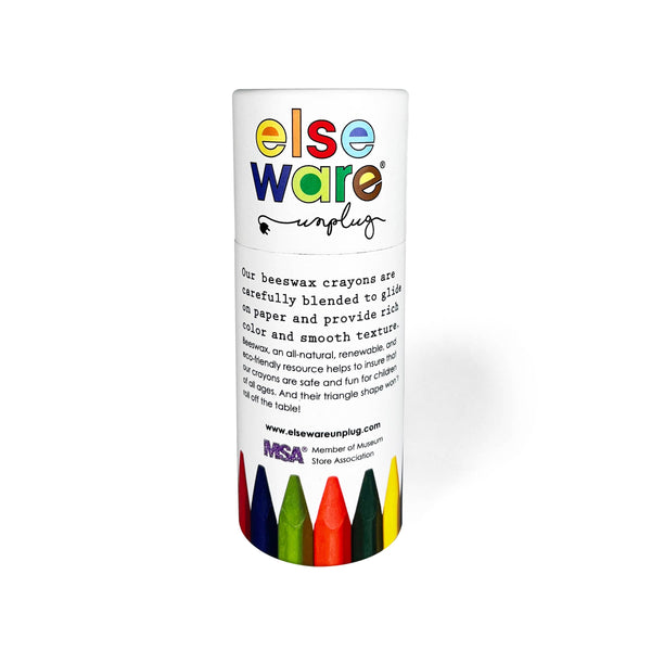 Beeswax Crayons by Elseware - Extra Large - 8 Natural & Non-Toxic Colors