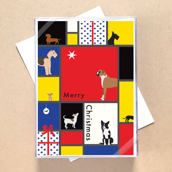 Mondrian Dogs Boxed Holiday Cards