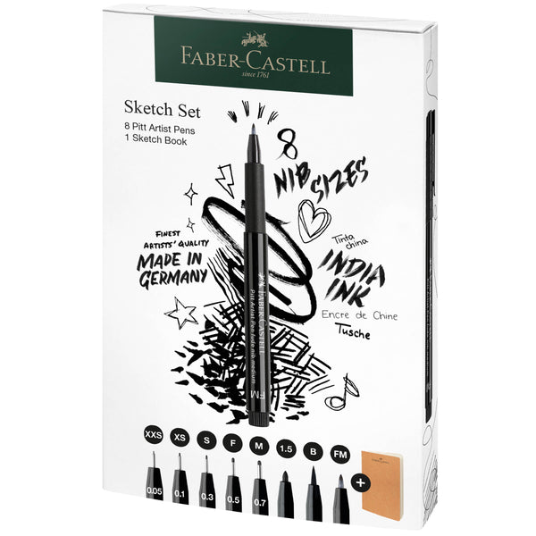 Pitt Artist Pen and Artist Sketchbook Gift Set