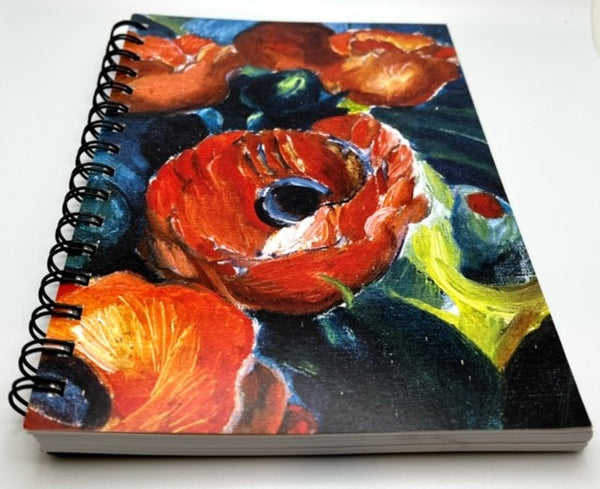 Poppies Spiral Notebook