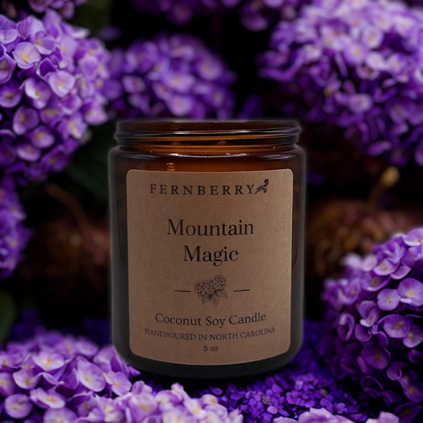 Mountain Magic- 8oz Coconut Soy Wood Wick Candle