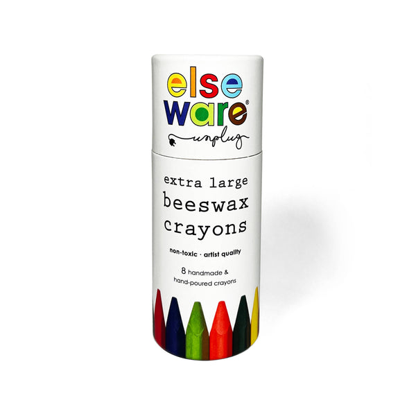 Beeswax Crayons by Elseware - Extra Large - 8 Natural & Non-Toxic Colors