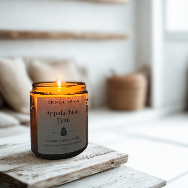 Appalachian Trail- 8oz Coconut Soy Wood Wick Candle