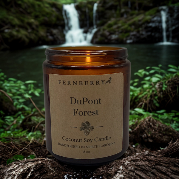 DuPont Forest- 8oz Coconut Soy Wood Wick Candle
