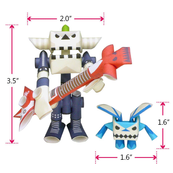 PIPEROID Guyzer & Bean paper craft- Rock Star & His Only Fan