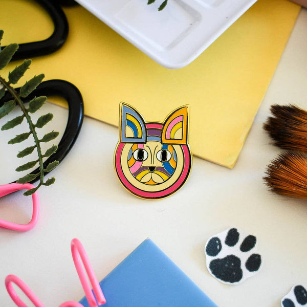 Fur-ank Stella Cat Artist Pin 