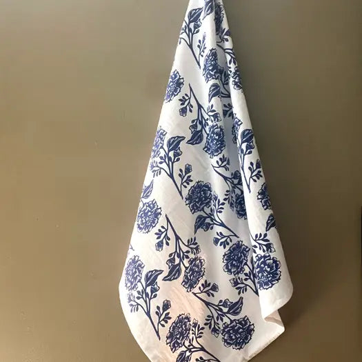Hand-Printed Cotton Tea Towels