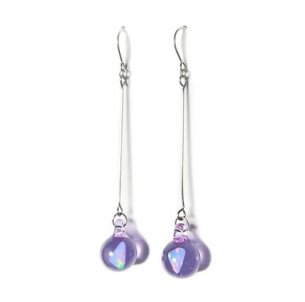 Ashcraft Glass Gilson Opal Drop Earrings