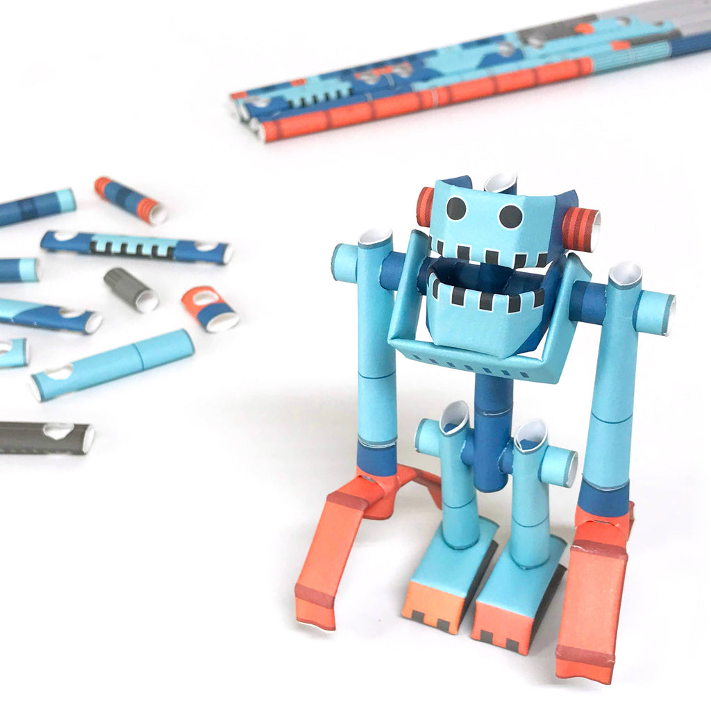 PIPEROID Muscle Joe paper craft robot kit from Japan