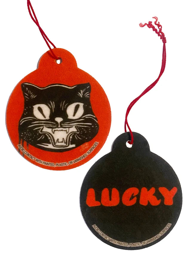 Lucky Cat Car Freshener by Rachel O'Donnell