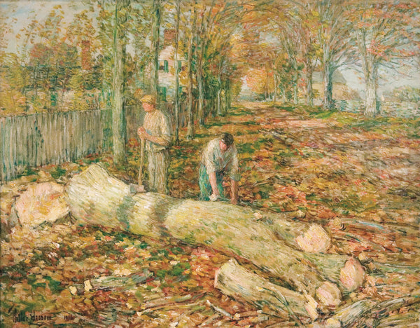 The Old Elm Puzzle By Childe Hassam
