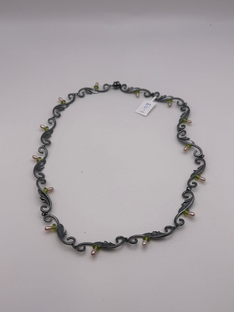 Full Deco Leaf Necklace (EV-1)