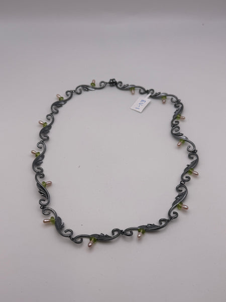 Full Deco Leaf Necklace (EV-1)