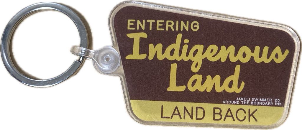 Indigenous Land Keychain by Jakeli Swimmer