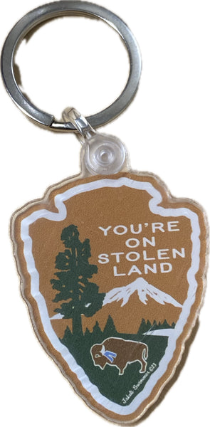 Stolen Land Keychain by Jakeli Swimmer