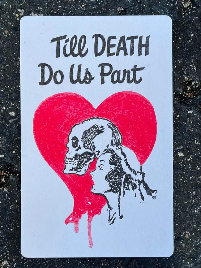 Till Death Do Us Part Postcard by Rachel O'Donnell