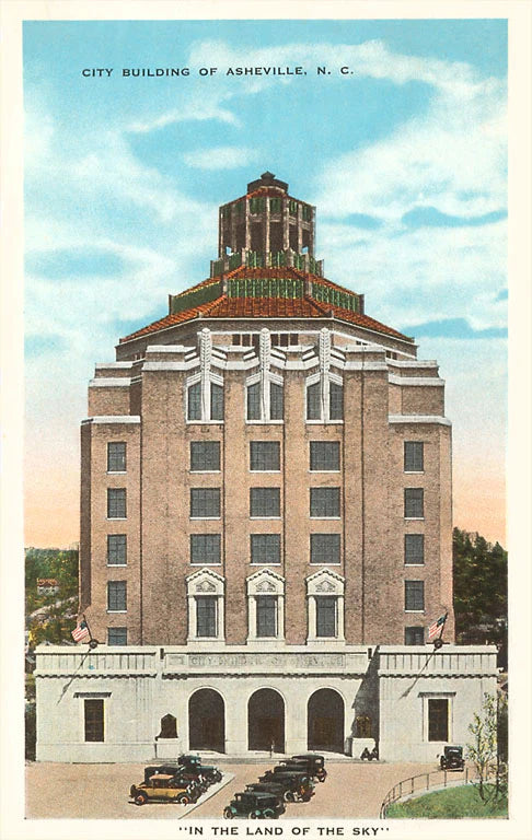 Art Print, City Building, Asheville, NC