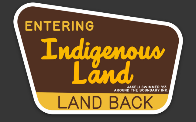 Indigenous Land Sticker by Jakeli Swimmer