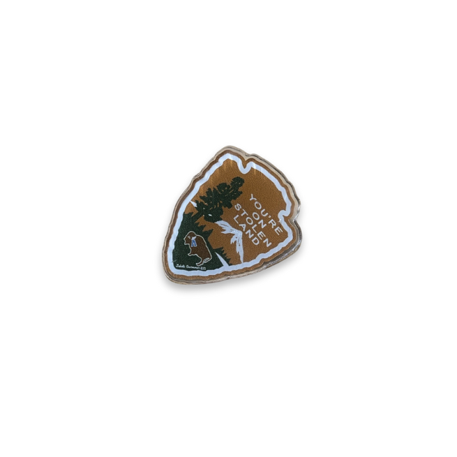 Stolen Land Pin by Jakeli Swimmer