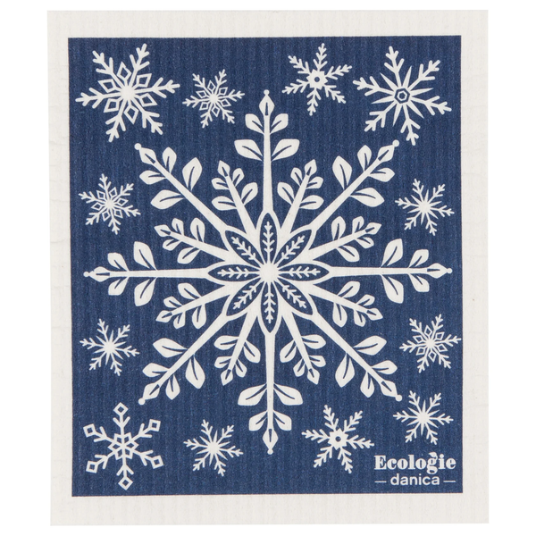 Snowflake Ornament Swedish Sponge Cloth