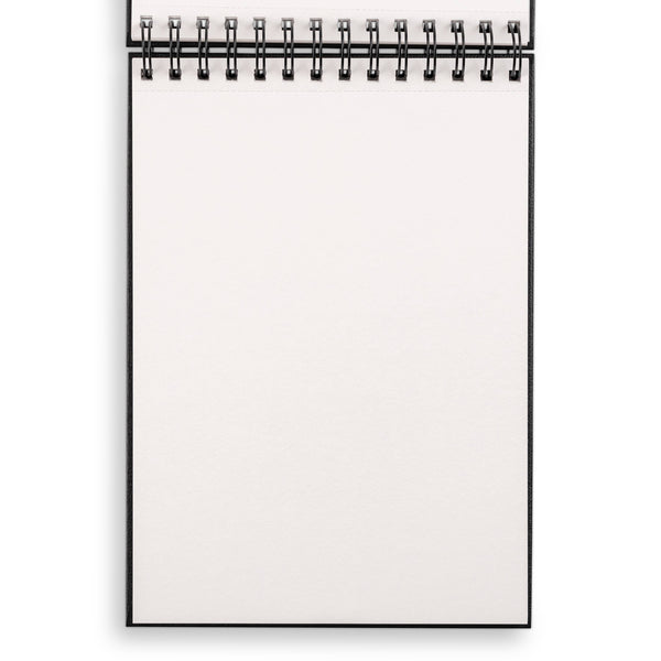 Medium Sketchbook 10x7"- Basic Spiral Fliptop Landsc (Black)