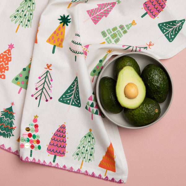 Glitzmas Christmas Dishtowel
