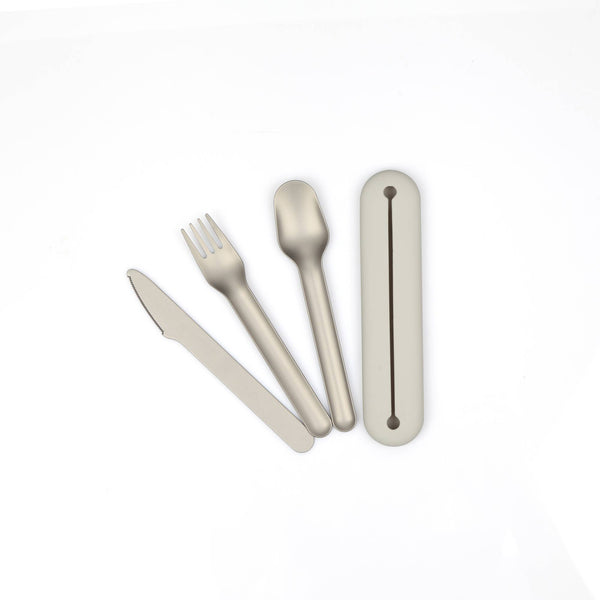 Go Stainless Steel Cutlery Trio with Silicone Case