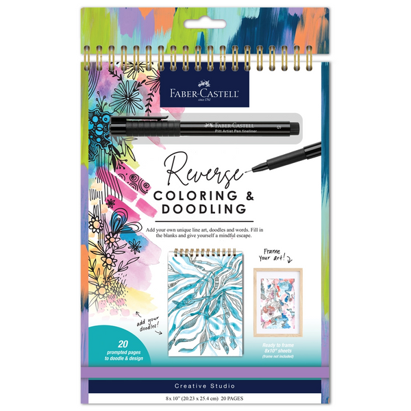 Reverse Coloring and Doodling Book