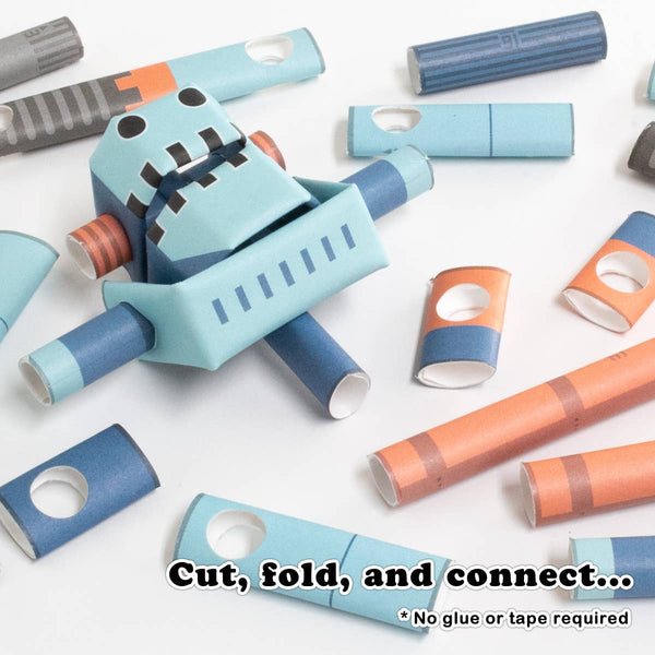 PIPEROID Muscle Joe paper craft robot kit from Japan