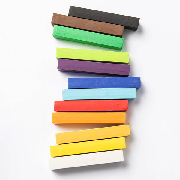 Pastel Sticks by Elseware - Talc-Free Pastels - 12 Non-Toxic Colors