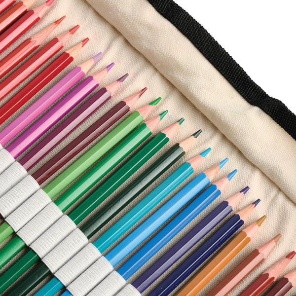 Watercolor Pencils by Elseware - 36 Colors with Eco-Friendly Canvas Wrap