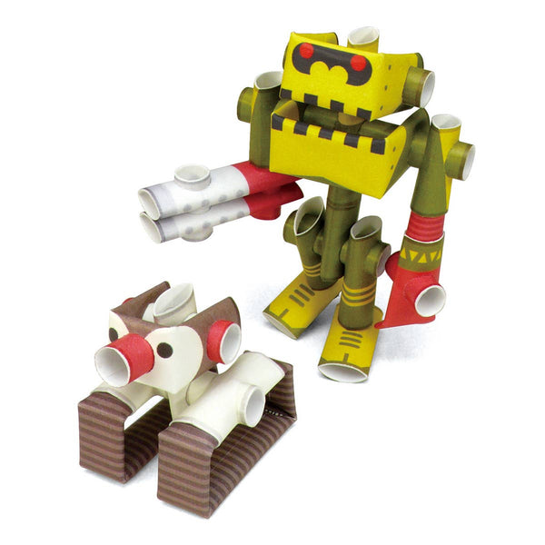 PIPEROID Penk & Goriborg paper craft - Professor & His Robot