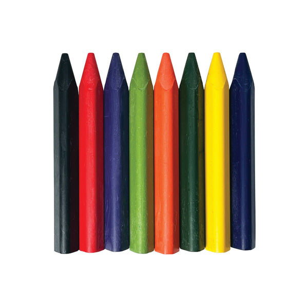 Beeswax Crayons by Elseware - Extra Large - 8 Natural & Non-Toxic Colors